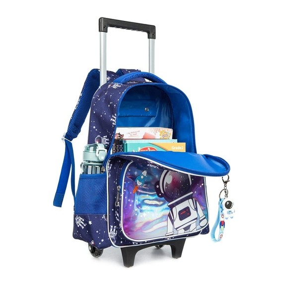 MOHCO Rolling Backpack Cute 16 inch Set 3 in 1 with Lunch Bag and Pencil Case... - Picture 6 of 7